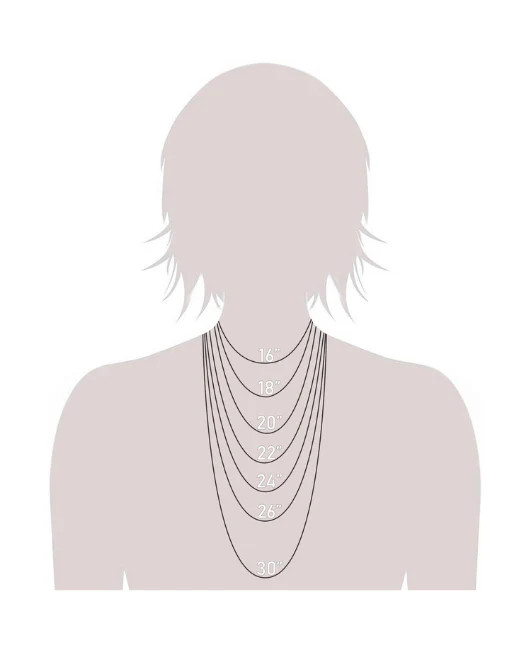 14K White Gold Diamond Cut Cable Link Chain Necklace 0.8mm-3.1mm 16-30″