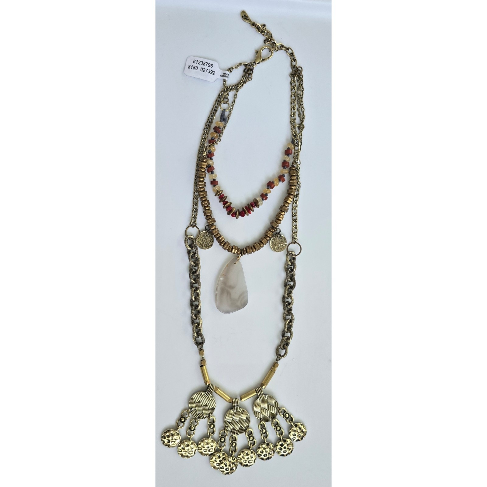 NWT Free people Under The Same Sun Gold Necklace Boho Western Style