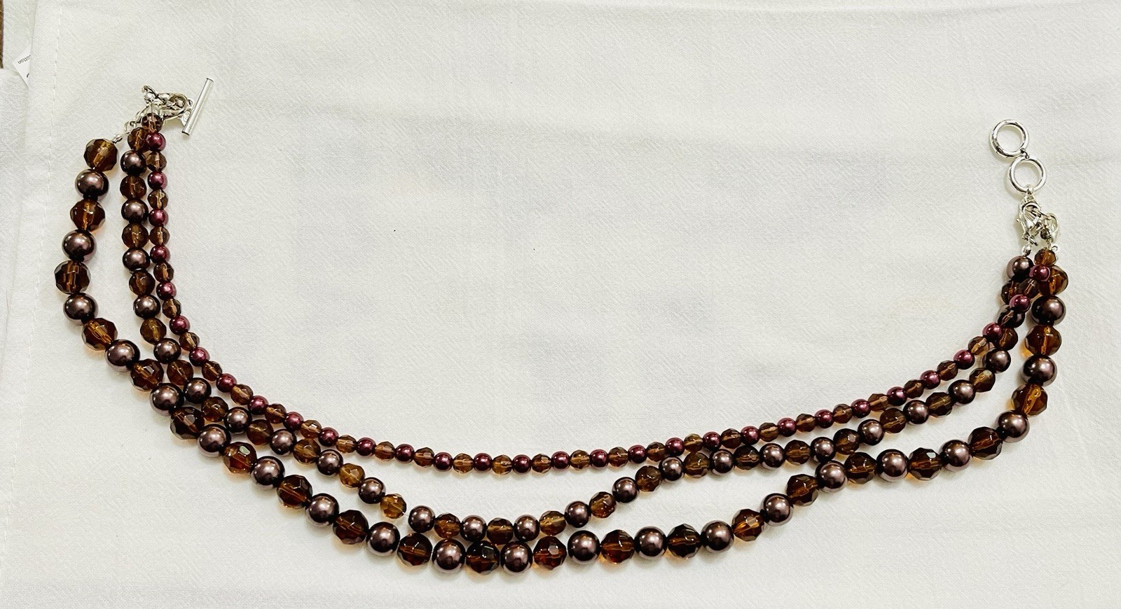 Premier Designs Mahogany Necklace with Detachable Strands