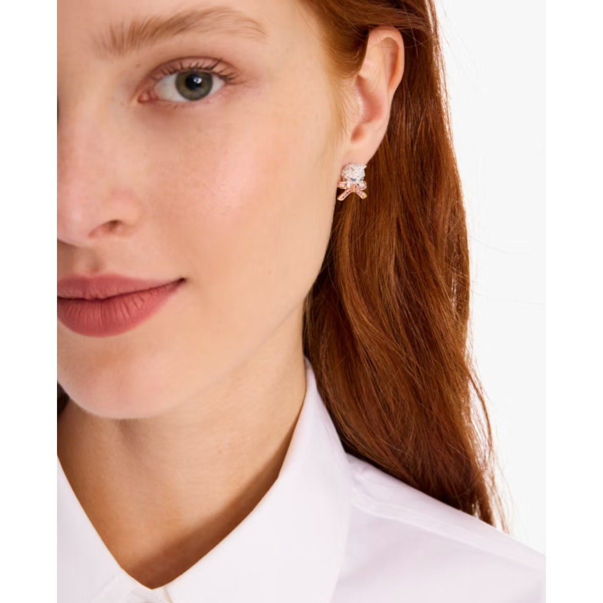 Kate Spade Pawlina Crystal Cat Studs