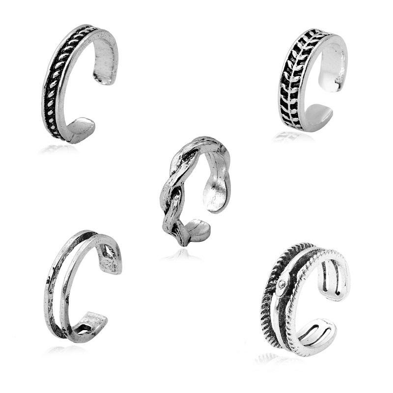 10 pc Open Toe Ring Set