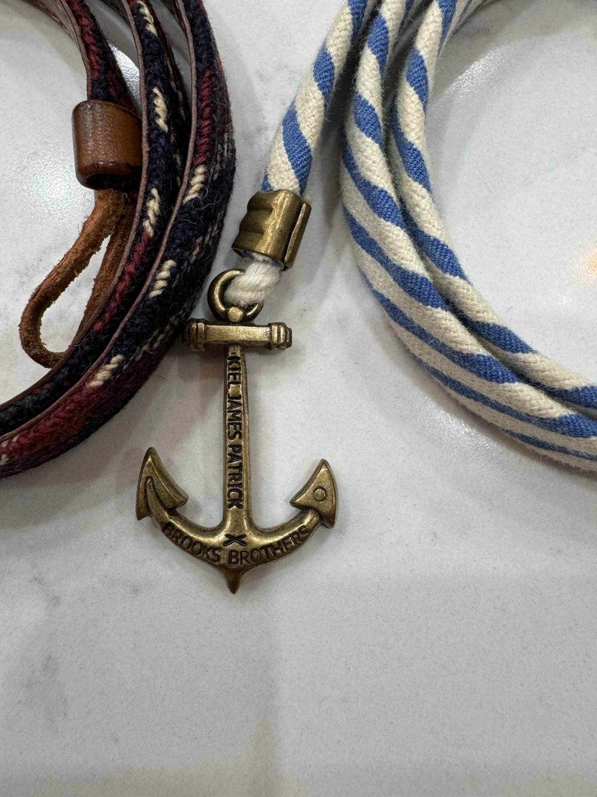 Kiel James Patrick x Brooks Brothers Anchor Collection (3 Bracelets) Rare