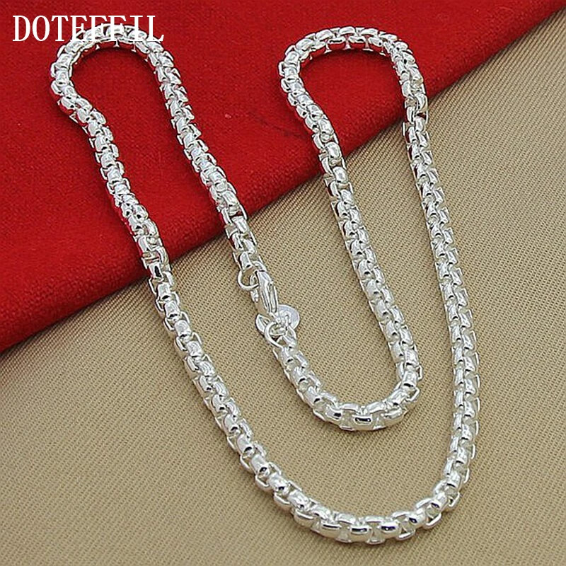 Cadena de Plata 925 para Hombre Mujer PUEDES Lucir Elegante y Atractiva