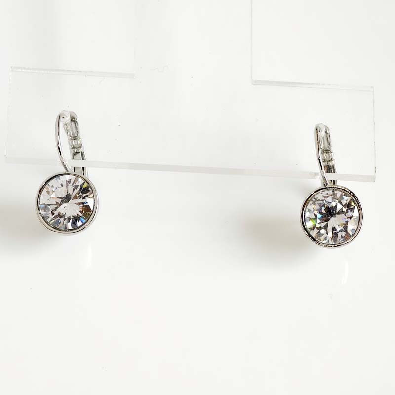 New White House Black Market CZ Round Drop Earrings Women Party Vacation Jewelry