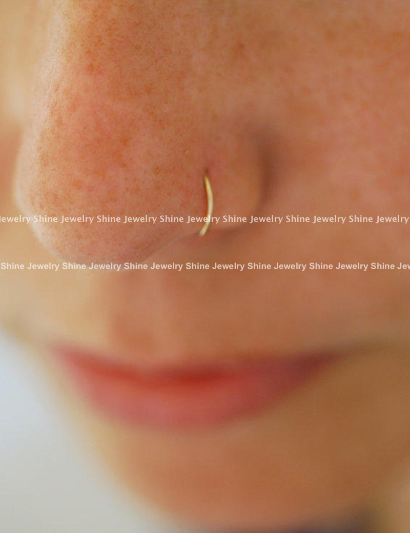 Titanium Seamless Segment Hinged Hoop Clicker Septum Lip Ear Nose Ring Piercing