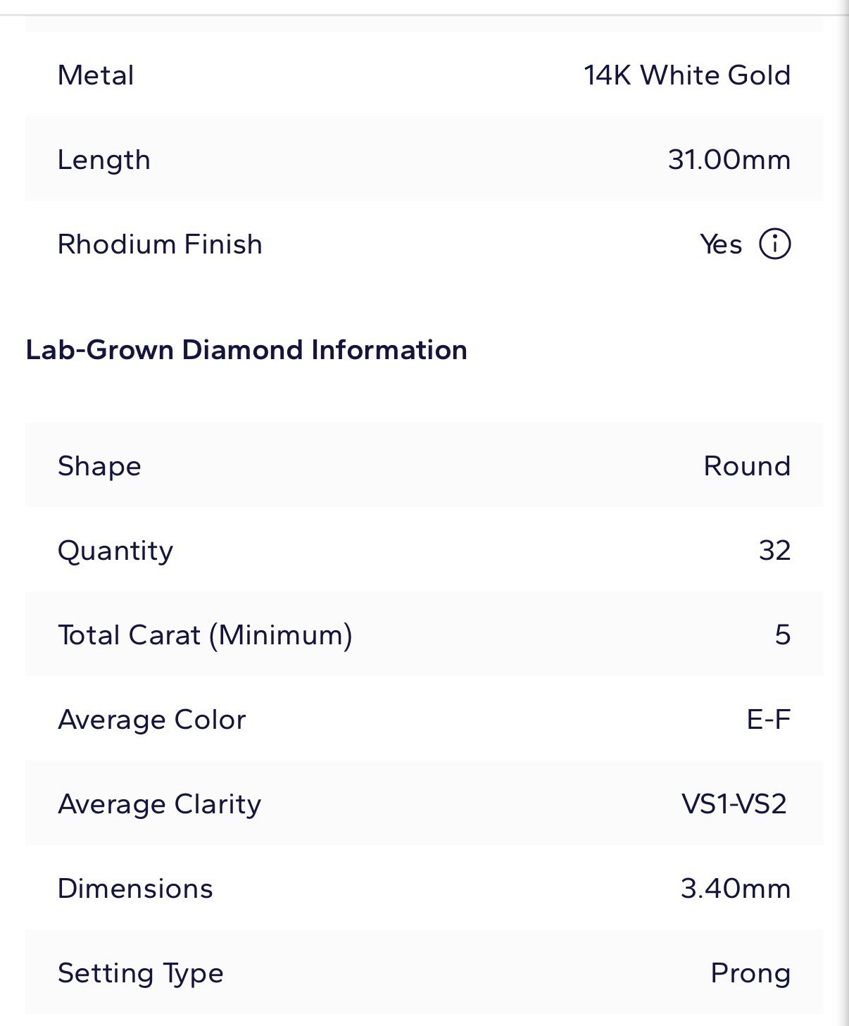 Floating Eternity Hoop Earrings With 5 CTW Round Cut Lab-Grown Diamonds