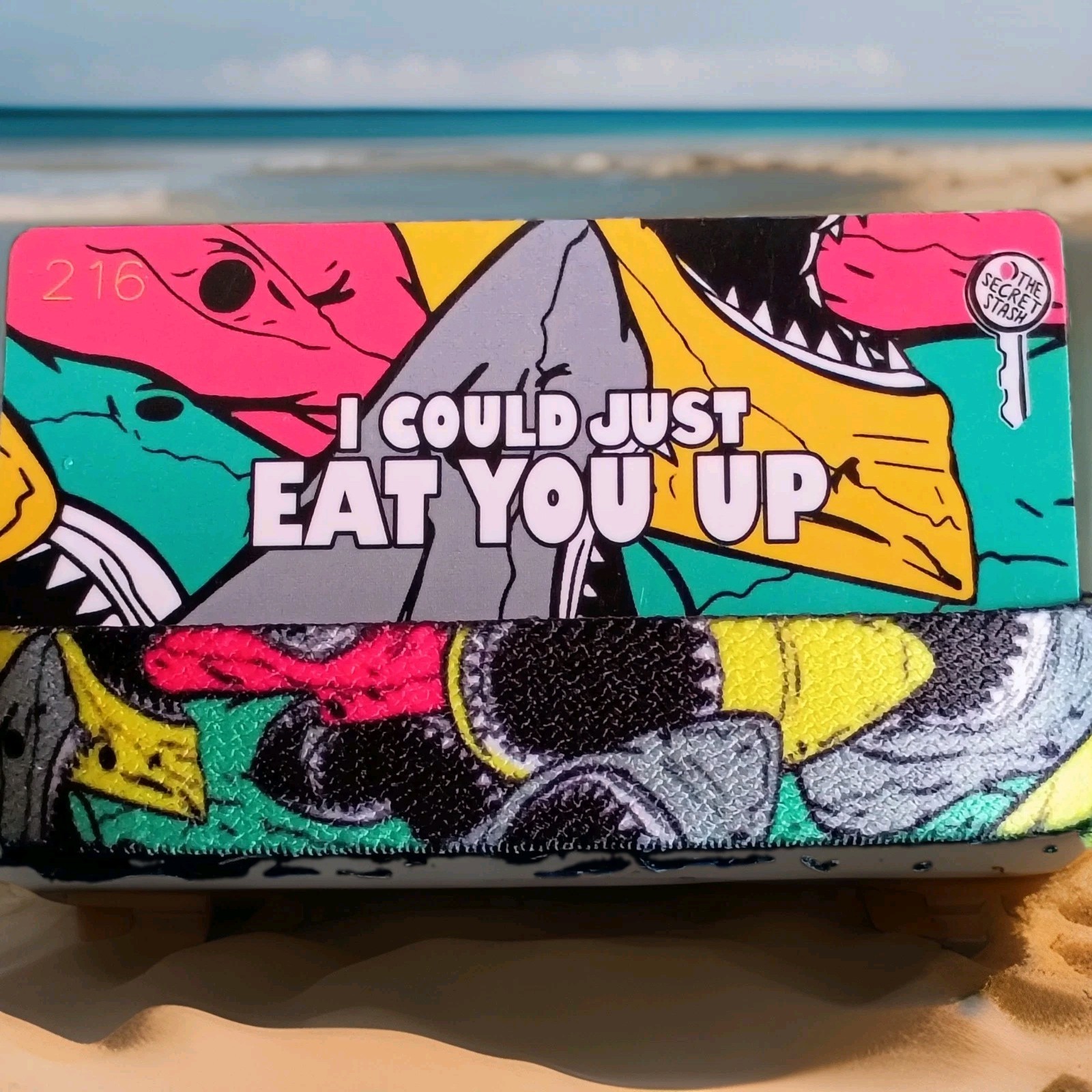 ZOX “I COULD JUST EAT YOU UP” Strap W/ Card. (Size Medium) -Silver