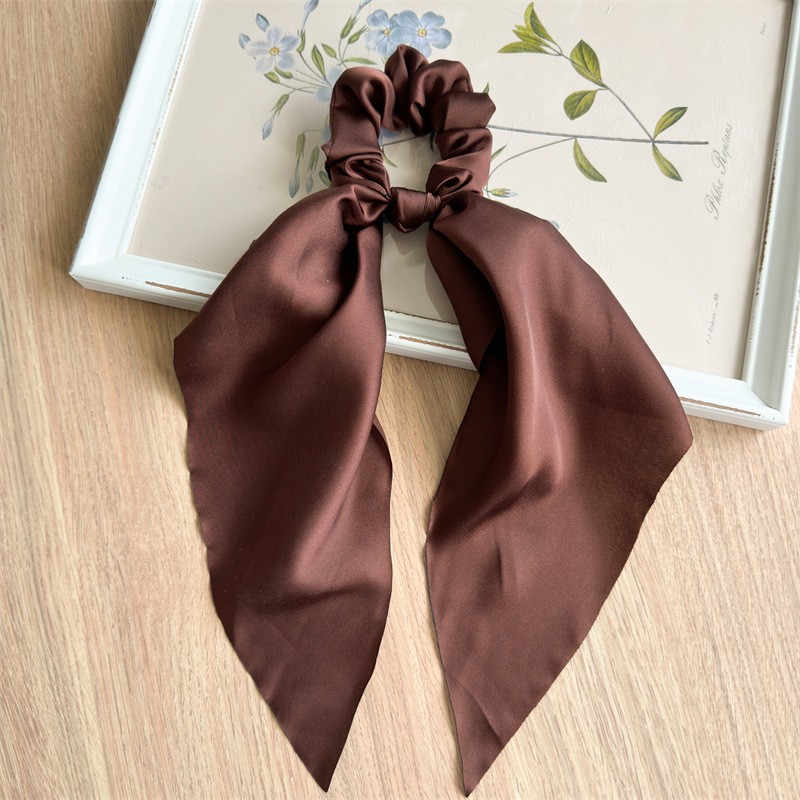 New Satin Ribbon Headband Women’s Ponytail Scarf Wrap Hair Tie headband headwear