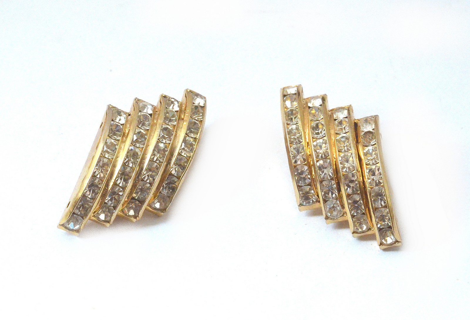 Vintage Butler And Wilson Crystal Clip On Earrings