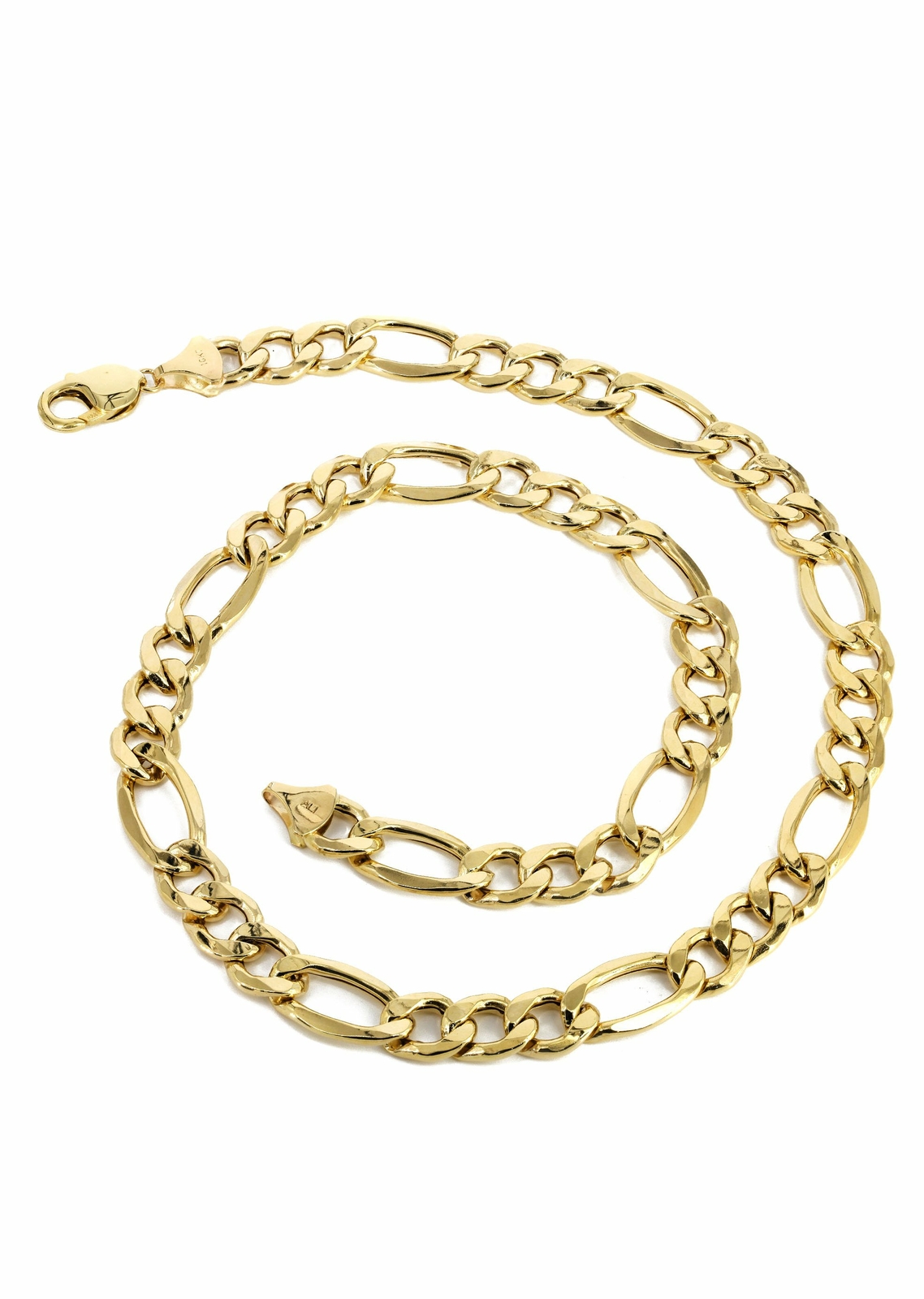 18K Gold Filled 16″ – 32″ 4mm Figaro Chain Necklace, Tarnish-Resist Nickel-Free