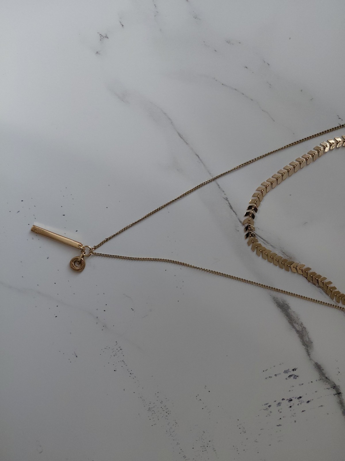 2 Nine West Gold Chains With pendant With 2 Adjustable locks For Different Sizes