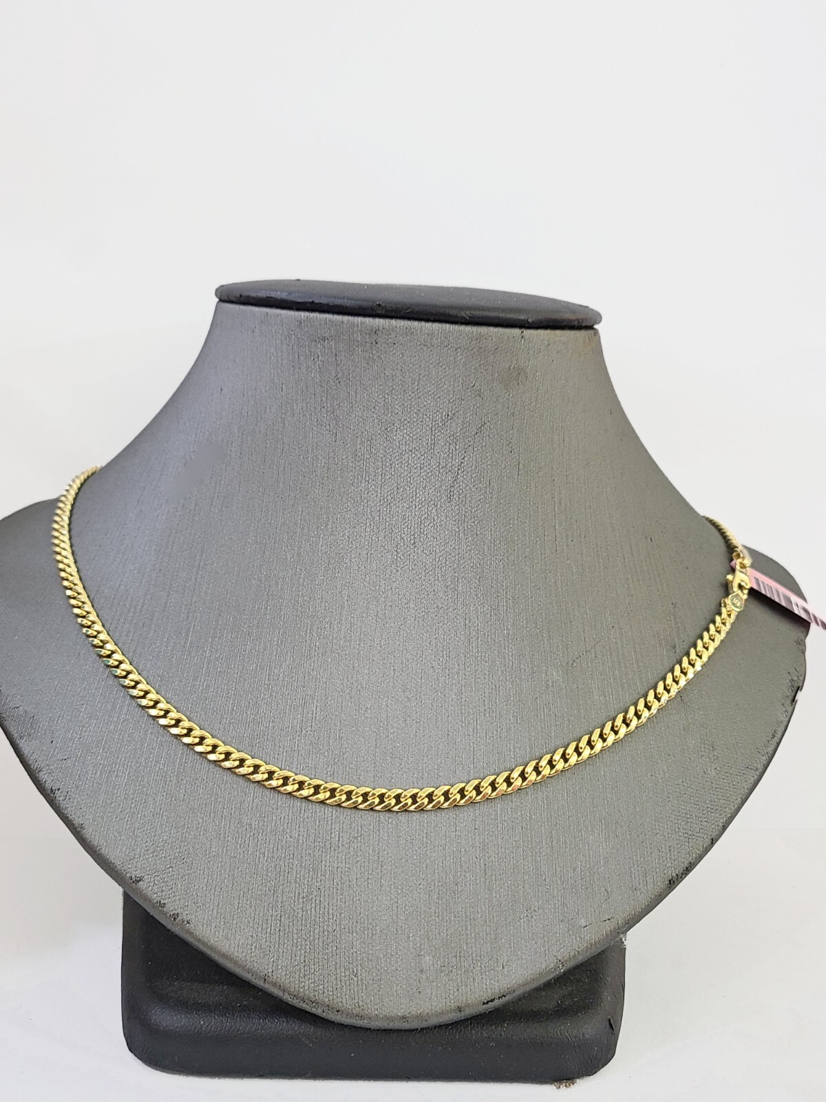 14k Gold Miami Cuban Link Chain Necklace 4mm 18″ Lobster Lock 14kt Yellow Gold
