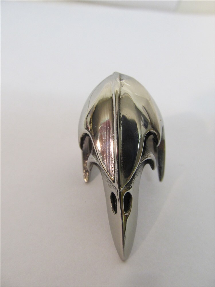 Raven / Crow Skull Gothic Polished Ring