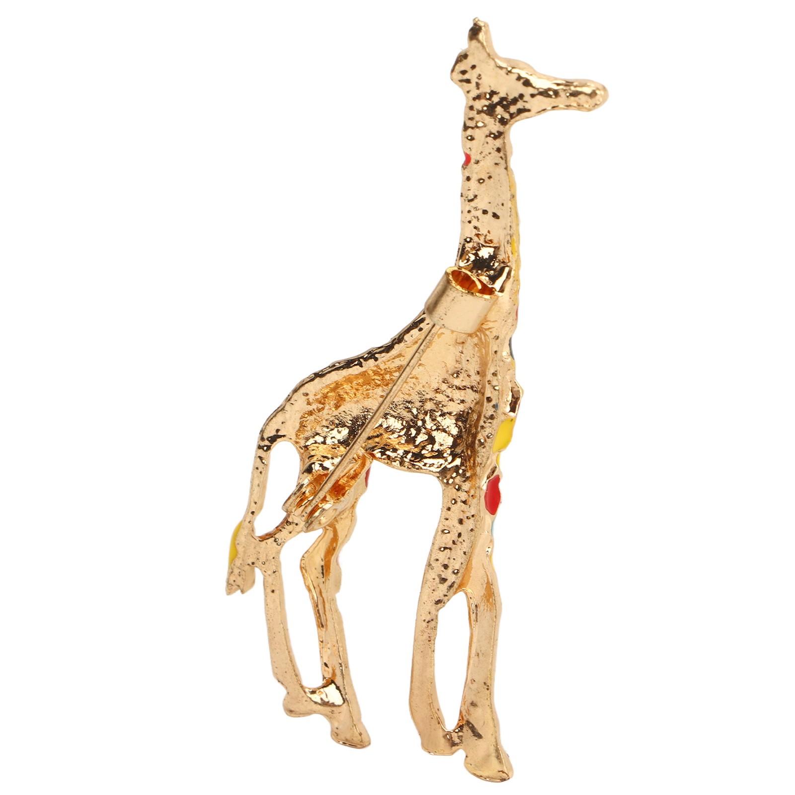 4Pcs Cartoon Giraffe Brooch Exquisite Colorful Elegant Aluminum Alloy Fashion