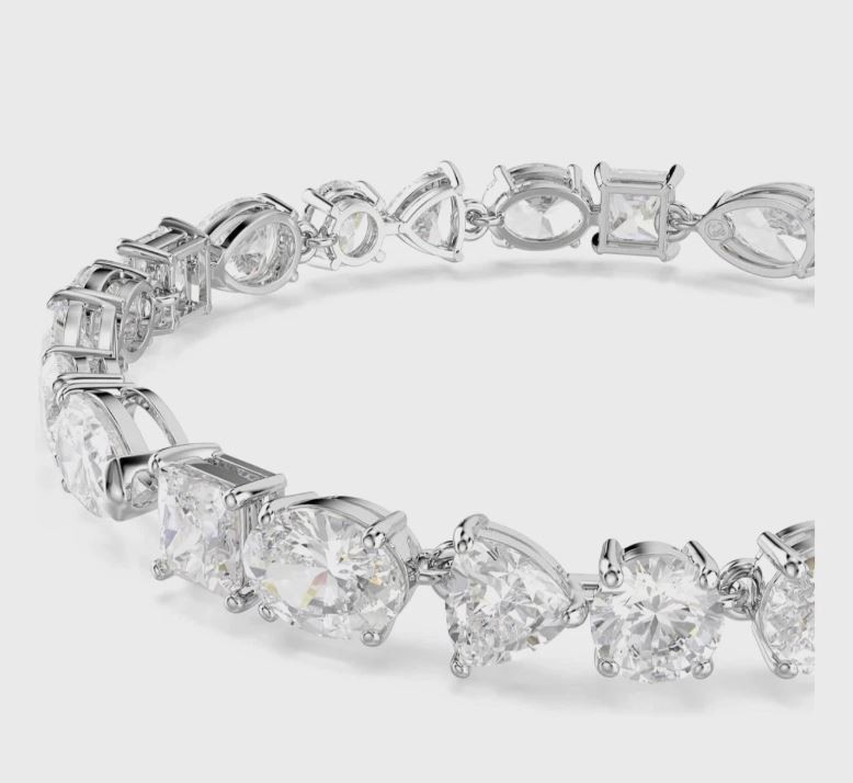 Swarovski Mesmera Bracelet, Mixed Cuts, White, Rhodium Plated 5731959