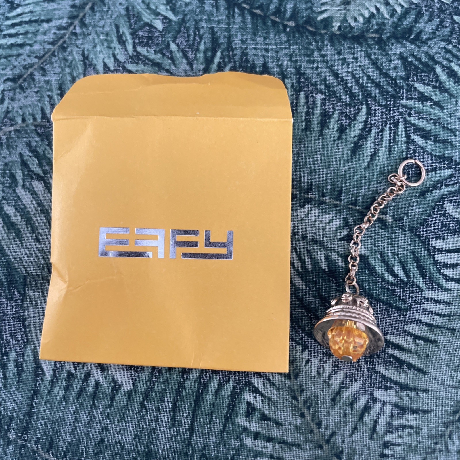 Effy Bell Charm, Gold Tone Bell On Chain, Yellow/Gold
