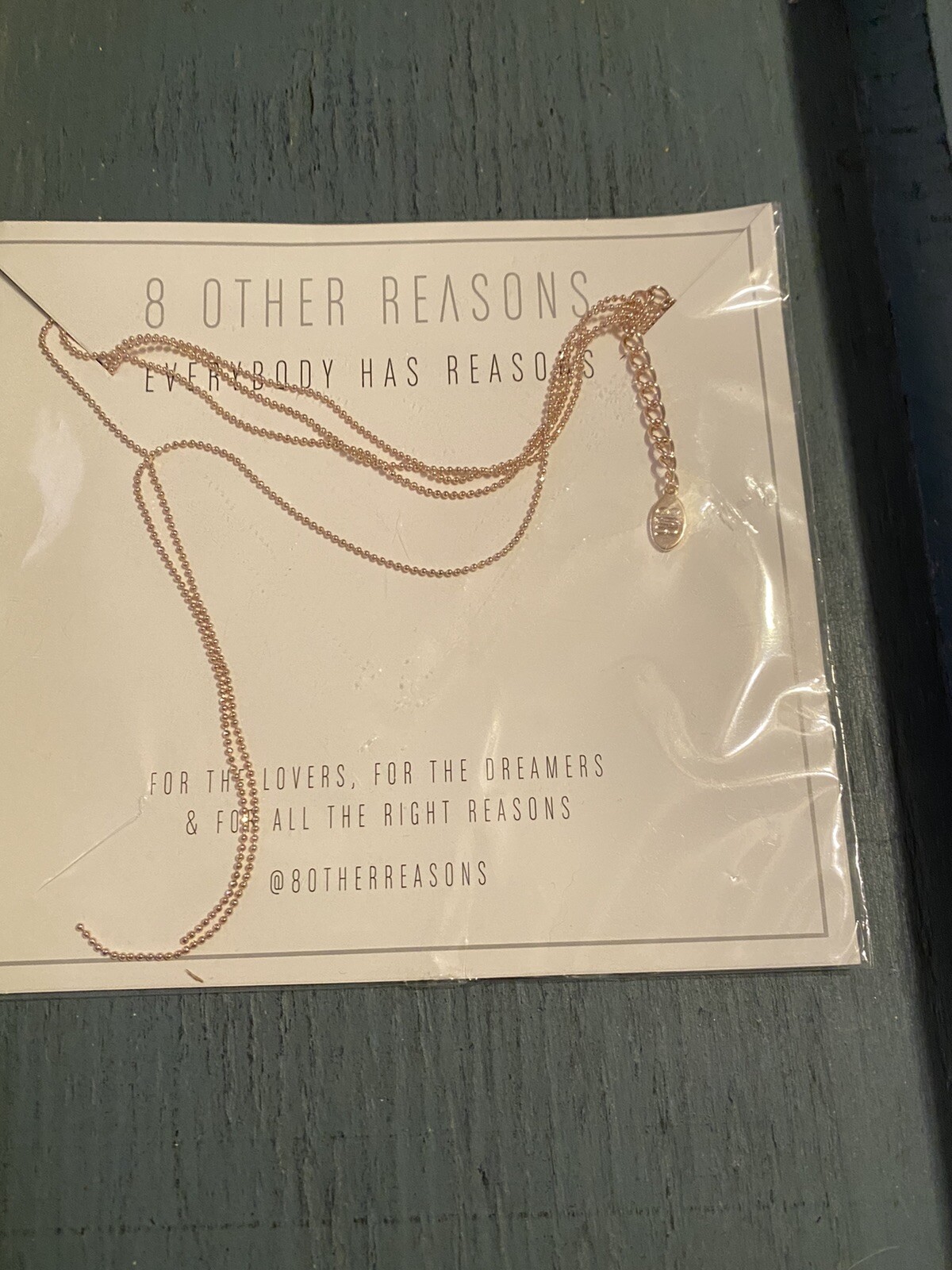 8 Other Reasons Rose Gold Colored Nine Lives Choker Necklace