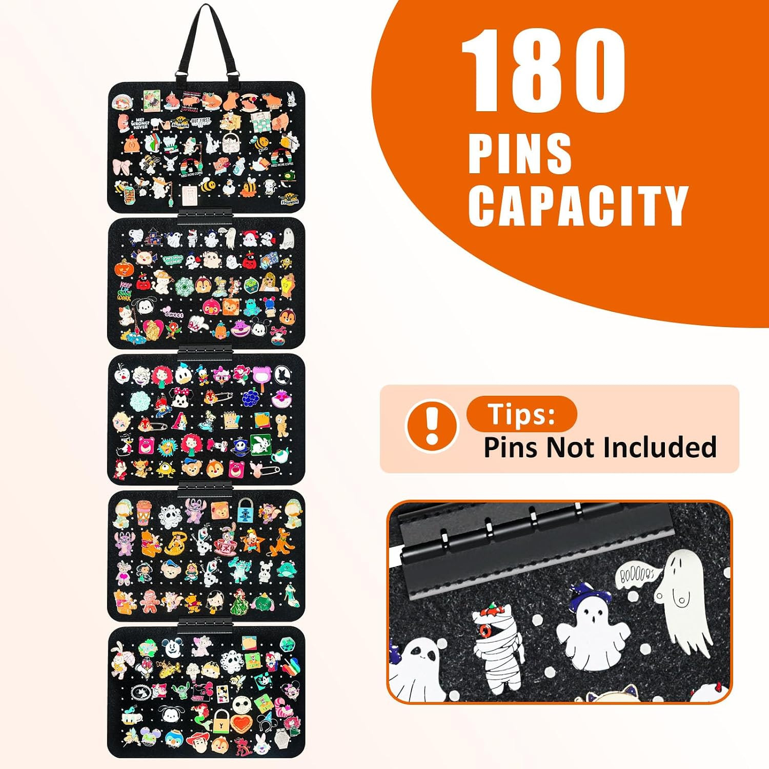Hanging Pin Collection Display Panel, Detachable Enamel Pin Pages | Badge Collec