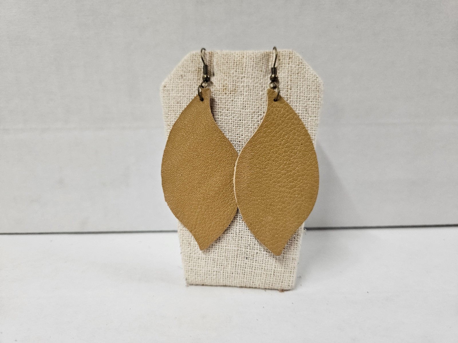 Handmade Leather Earrings Bulk Lot New 30 Pair Dangle Feather Shape