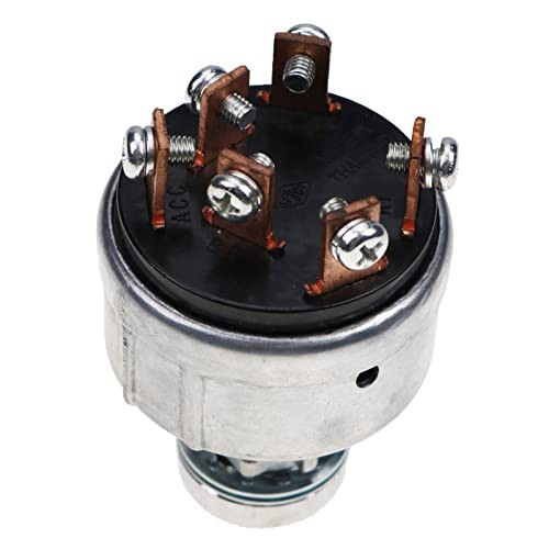6-Post Ignition Switch—Silver, Stainless Steel—Push Button—ON-OFF