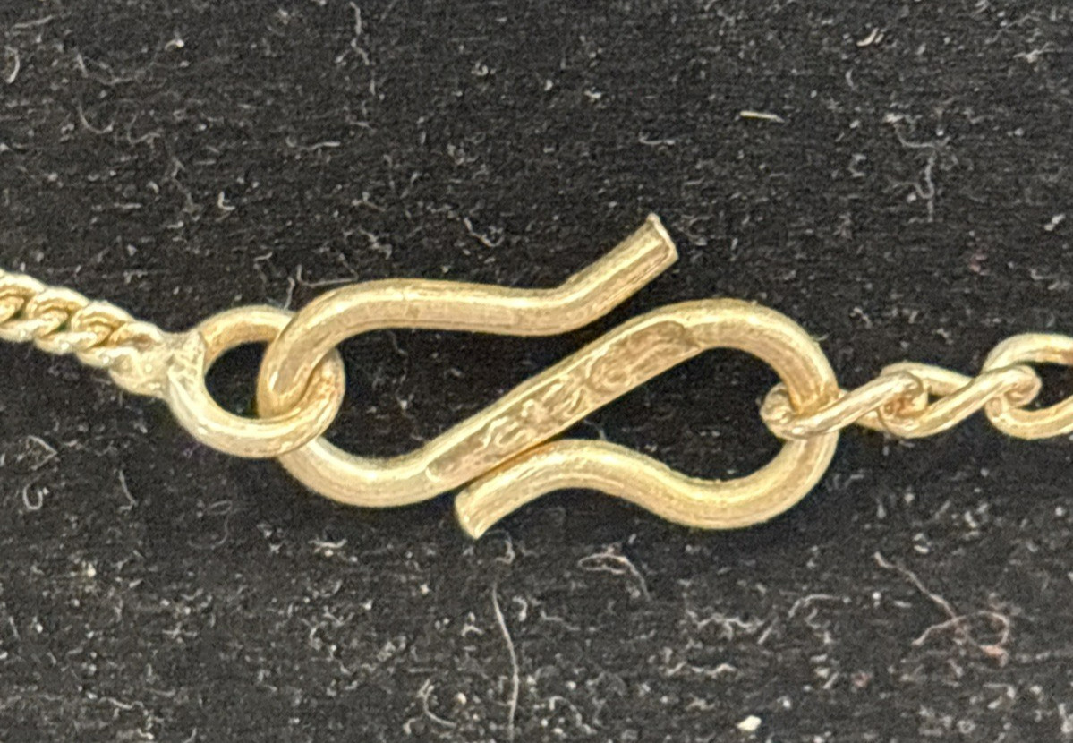 Delicate Labradorite Gemstone 925 Sterling Silver 12″ – 14″ Choker Necklace