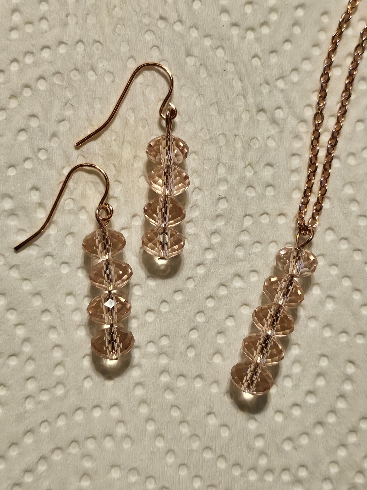 Padparadscha Premium Austrian Crystal set