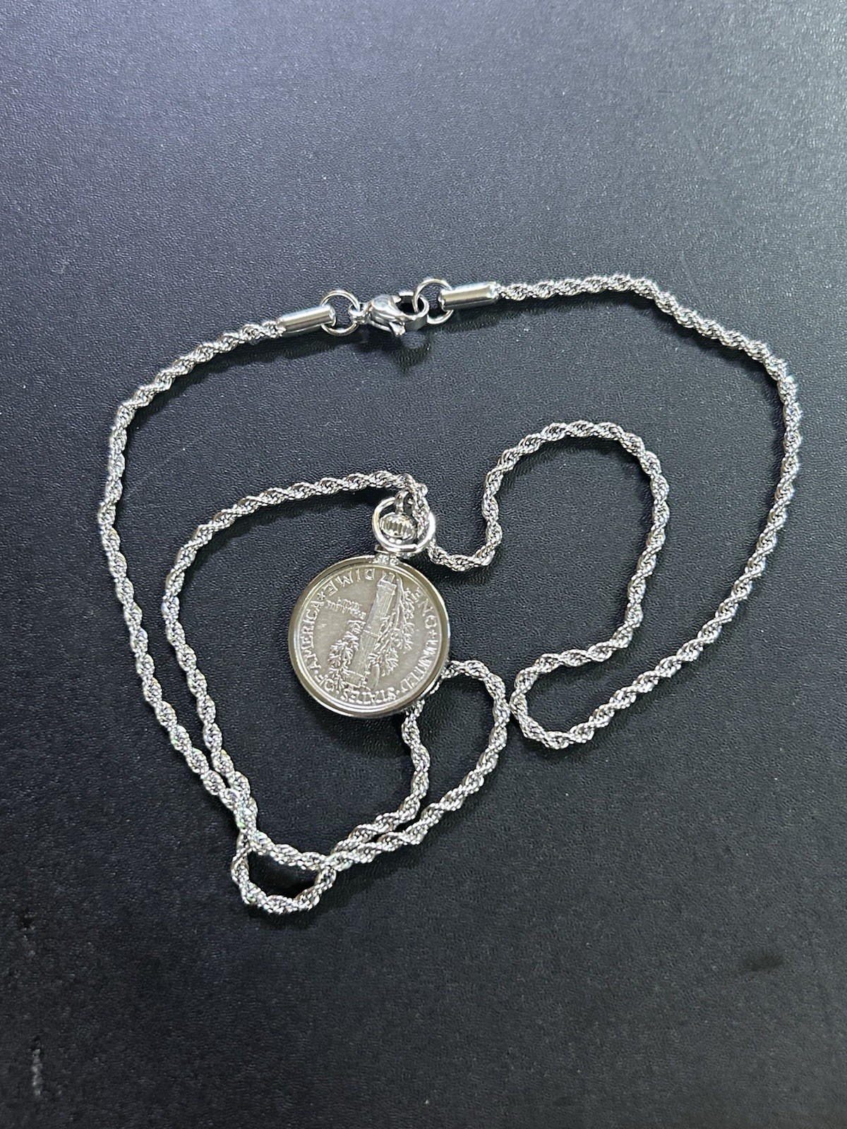 Mercury Dime Pendant Necklace ￼