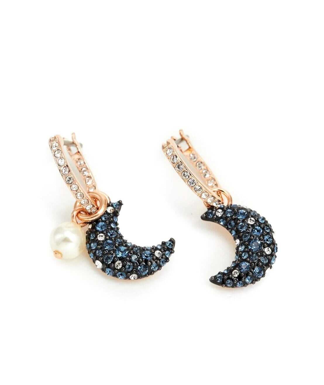 New in Gift Box SWAROVSKI Brand 5671569 Pave Crystals Radiant Luna Earrings
