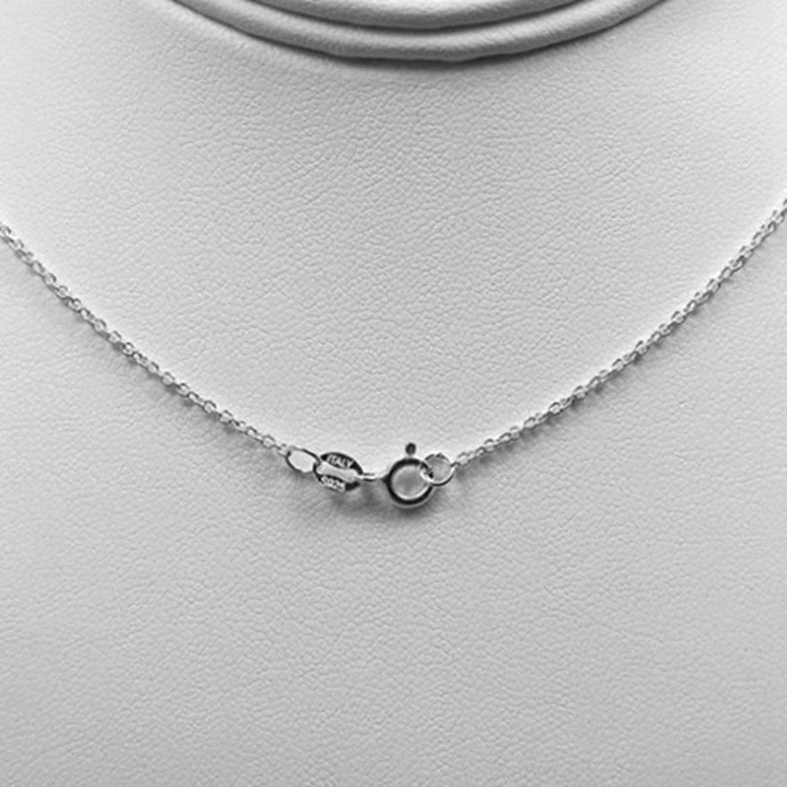 Women’s Sterling Silver 925.CROSS 26mm Cubic zirconia Pendant 18″Necklace,Box