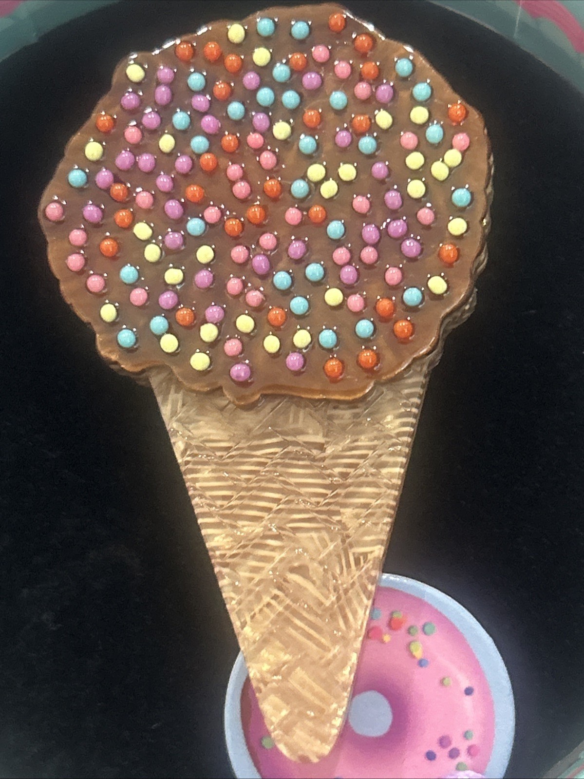 Erstwilder x Katherine Sabbath Ice Cream Cake Cone Brooch Pin NWT