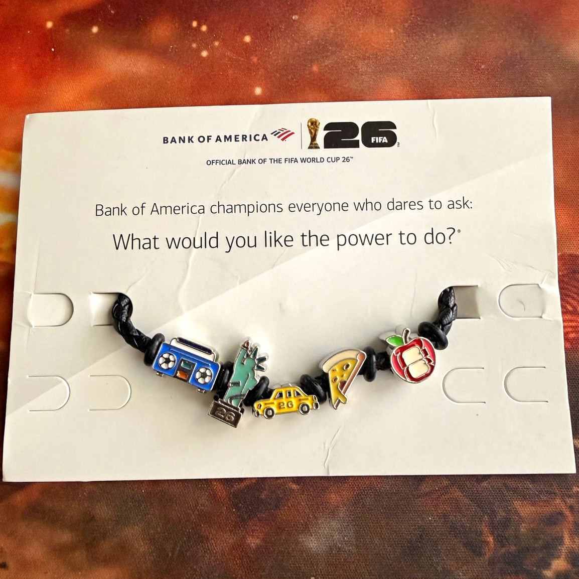 Bank of America 2026 World Cup Bracelet New York City