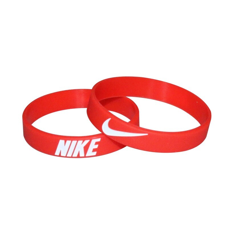 Nike Baller Band Silicone Rubber Bracelet Red White KANSAS CITY CHIEFS