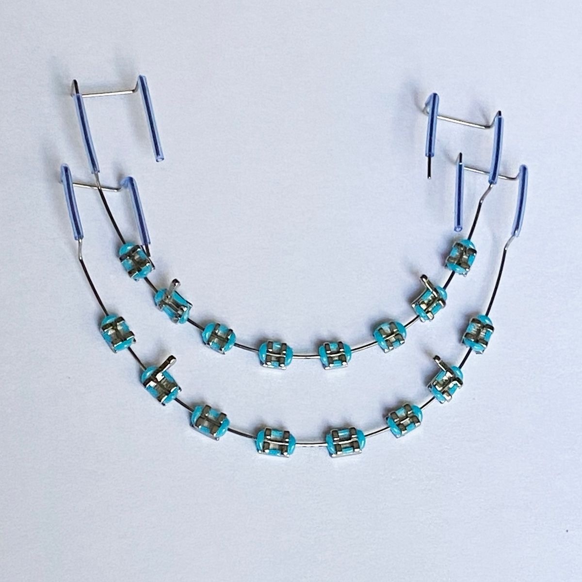 Fake Traces For Teeth Temporary False Fake Brackets Metal Wires Metal Bracket