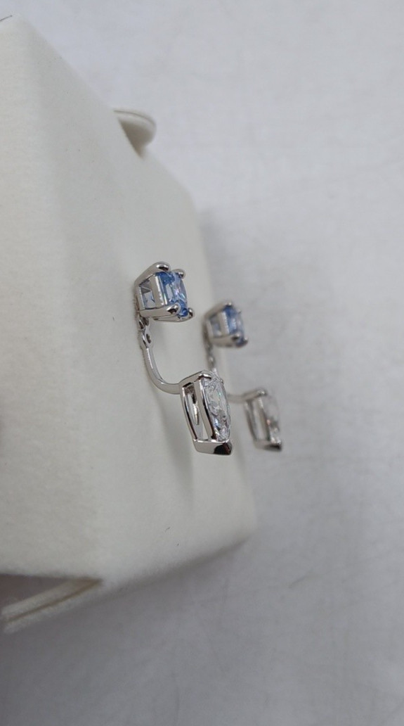 Swarovski Crystals Mesmera Earring Jackets, Detachable Blue – 5665767 (Z1-B9)