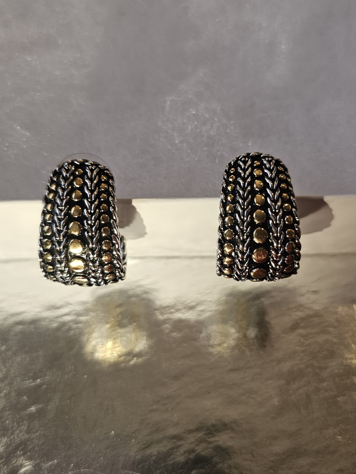 Jewels by Park Lane ENTOURAGE earrings in silver and gold