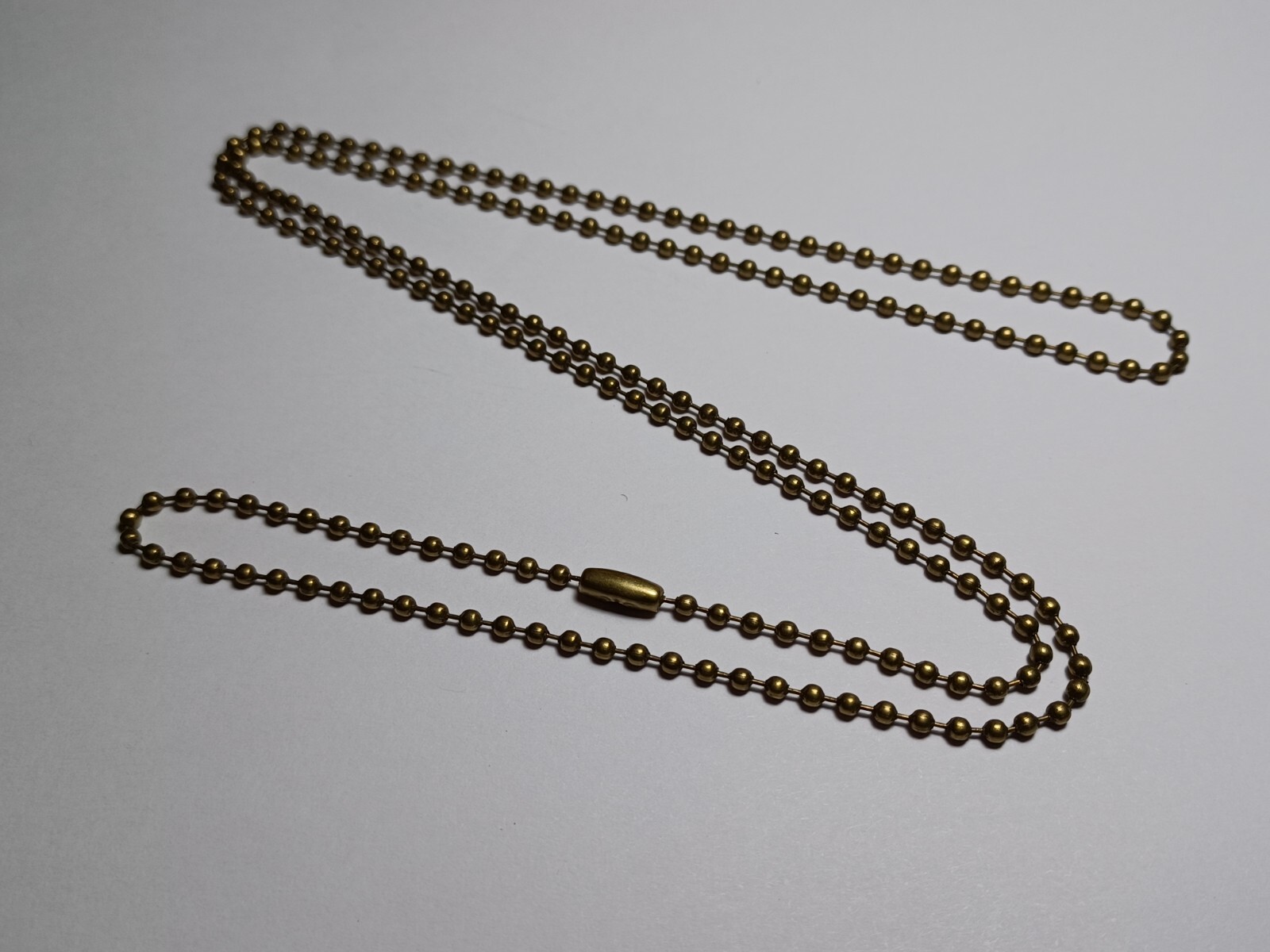 30″ Antique Copper 2.4mm Ball Bead Stylish Military Dog Tag Chain Necklace
