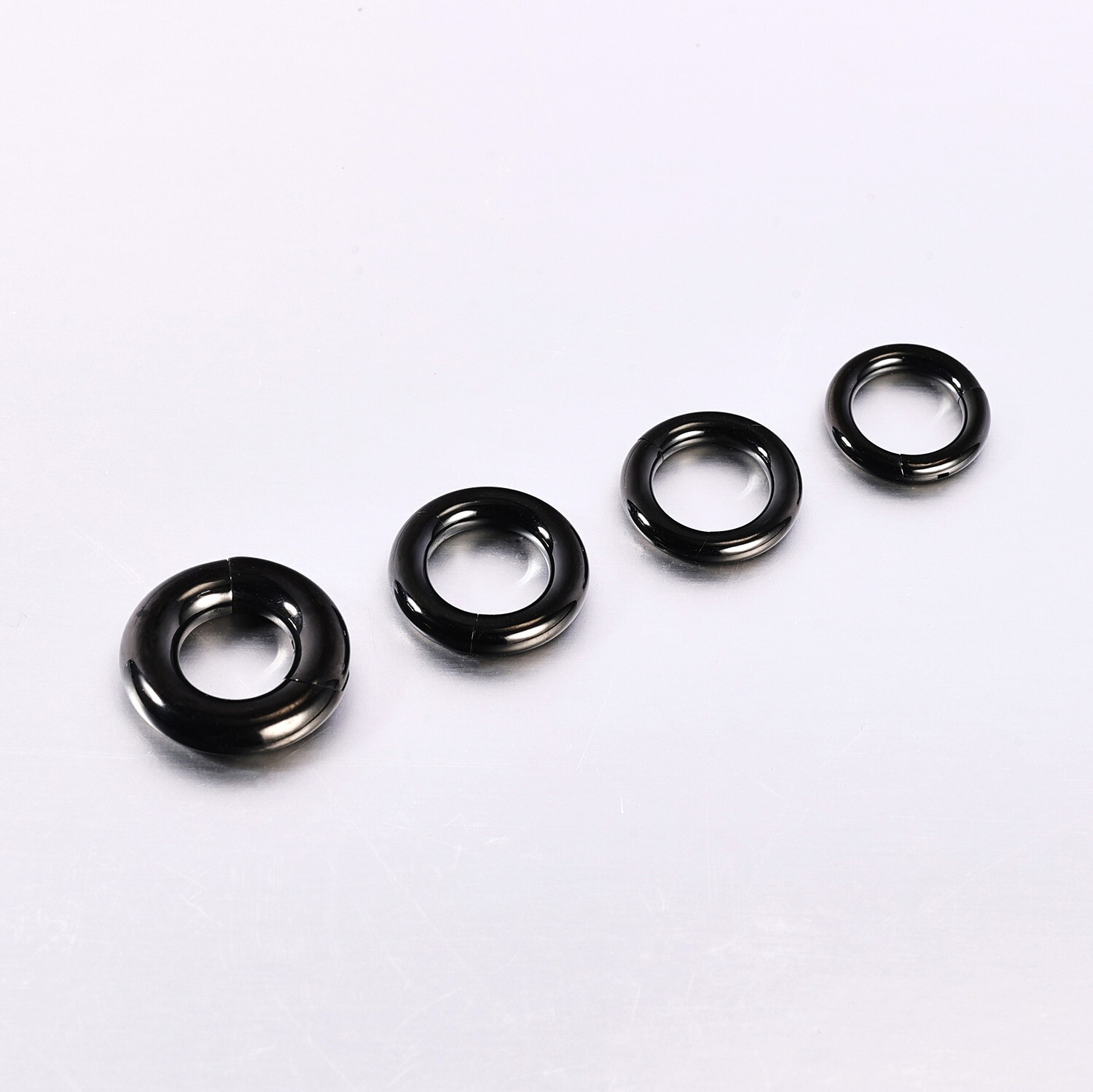 2G-12G Titanium Hinged Large Septum Ring Clicker Ear Gauge Hoop Earring Jewelry