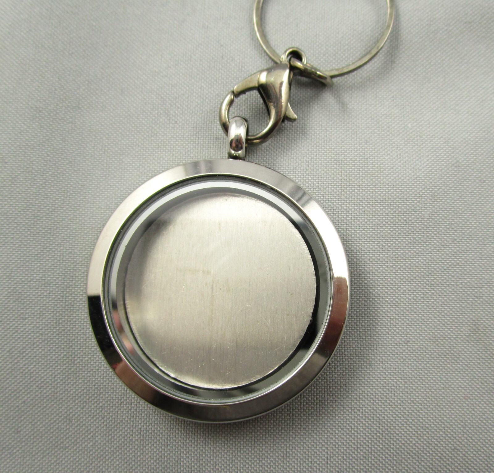 Dark Gray Colored Metal Link Chain Encased Charms Dream Faith Cross Bus Pendant