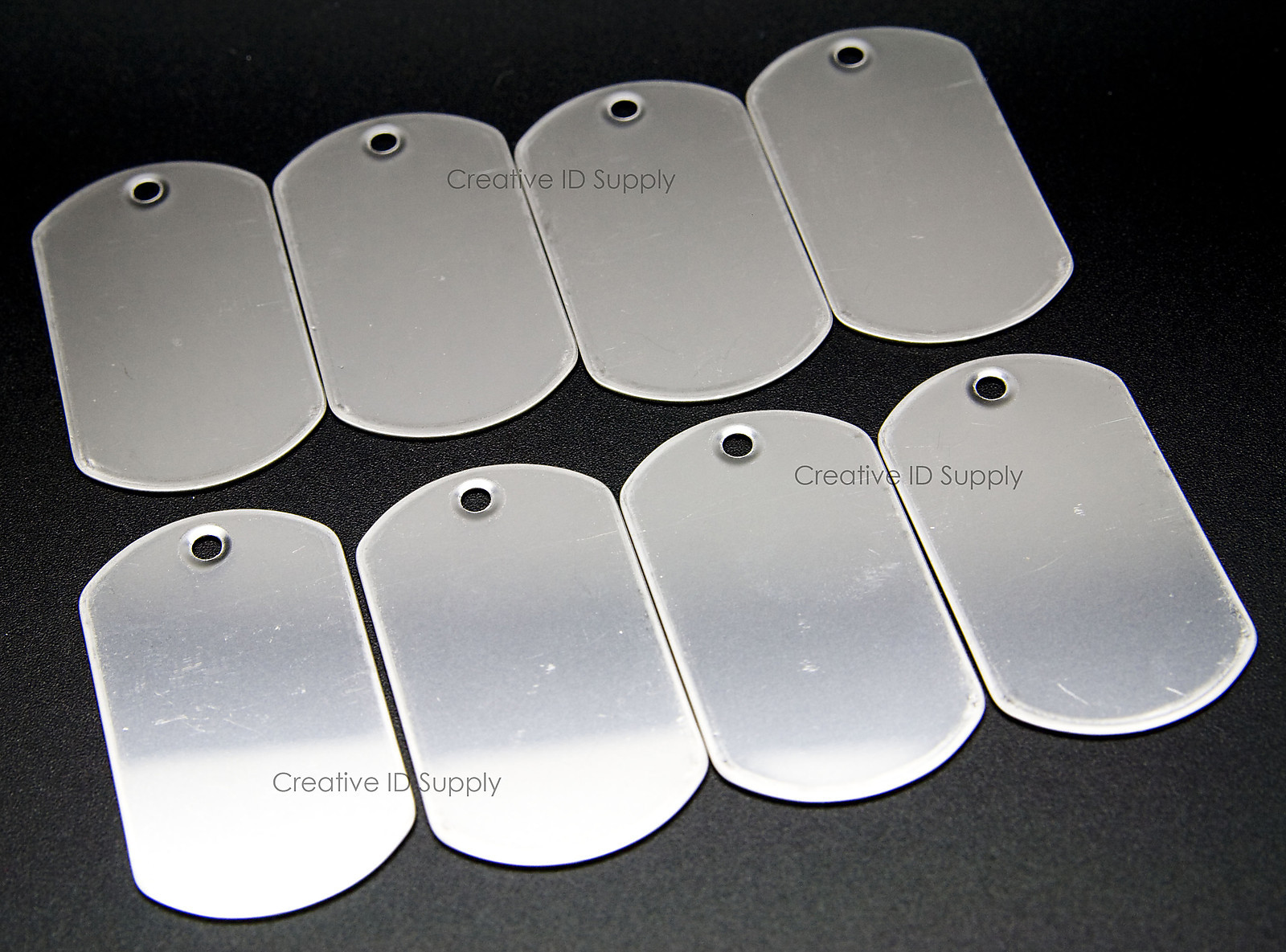 LOT OF 600 pieces BLANK DOGTAG STAINLESS STEEL MILITARY SPEC SHINY MATTE