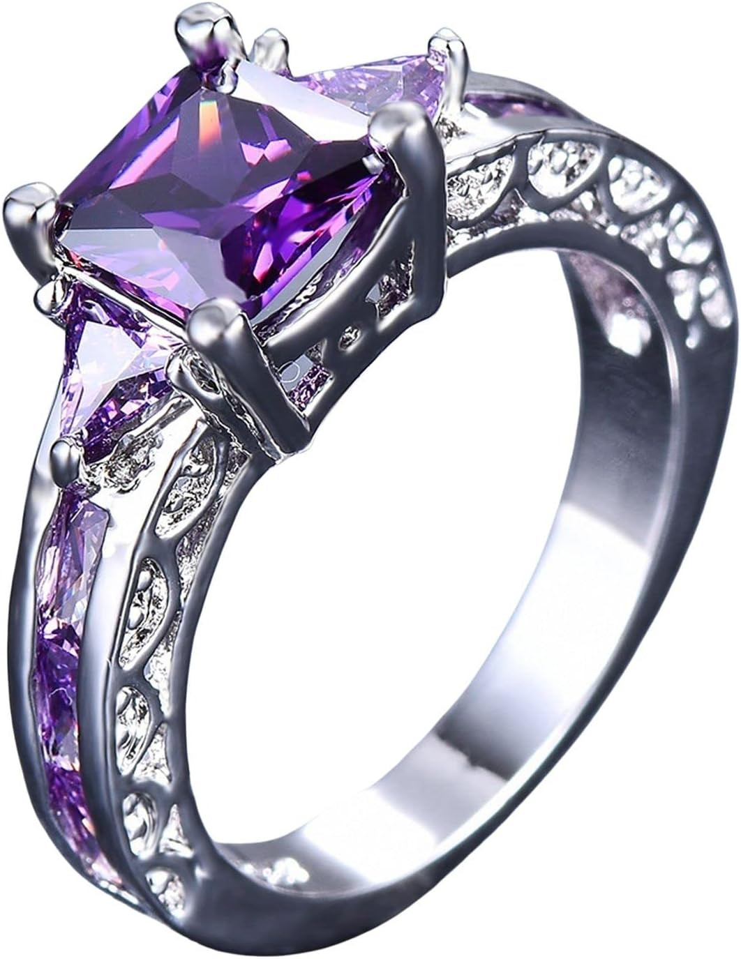 925 Sterling Silver Ring with Simulated Gemstone – Fashion Jewelry for Women