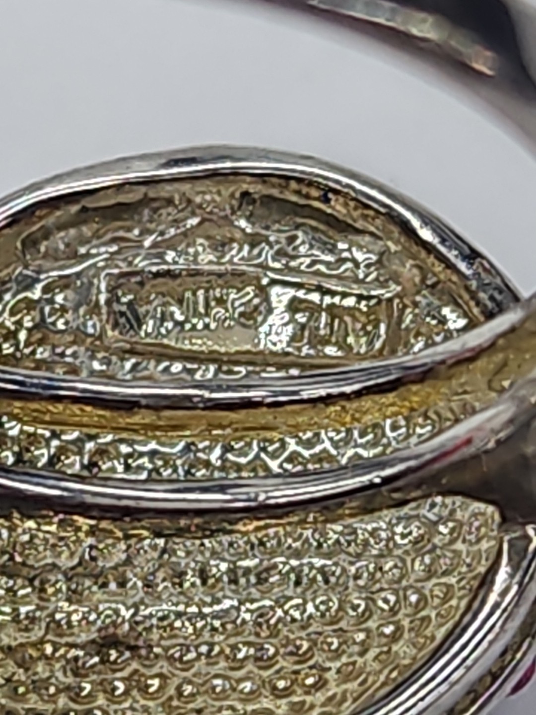 ATI BR CH Swarovski Multi Color Pave Bypass Crystal Ball Ring Size 8-(A4