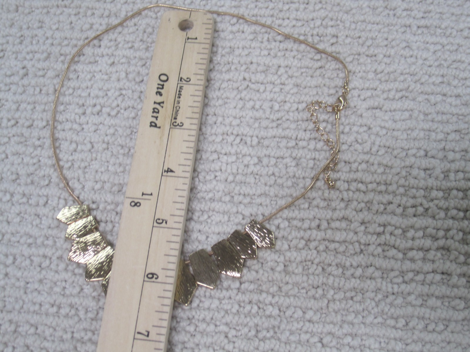 Designer Inspired Gold Plated Womens Necklace Statement Vintage Style 7″