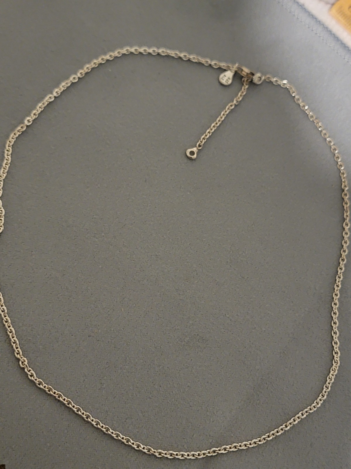 PANDORA Adjustable Cable Chain 17.7 in Sterling Silver Chain Necklace 1.9mm
