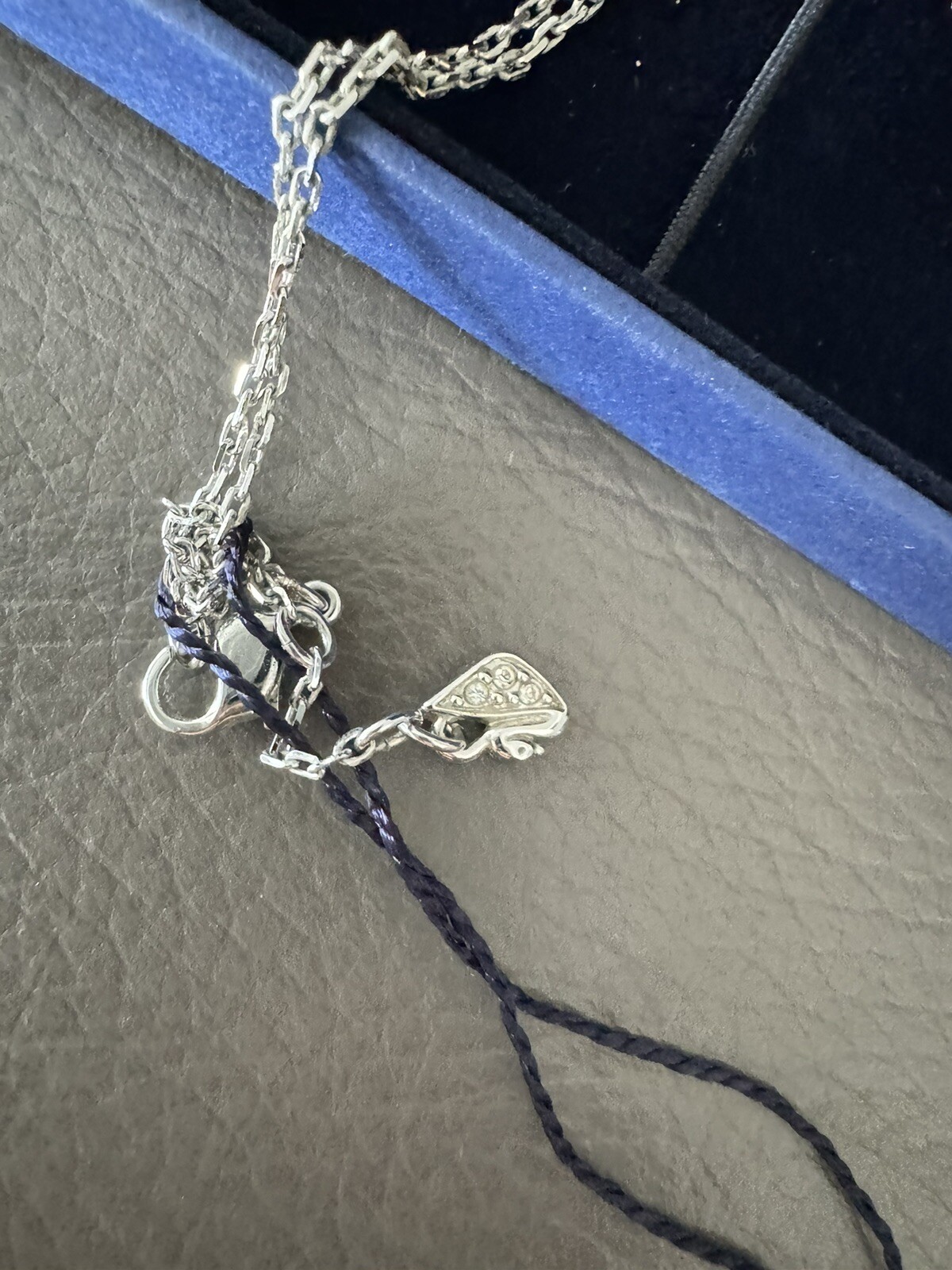 SWAROVSKI SWAN genuine Austrian 35mm crystal in pendant 21″ silver chain