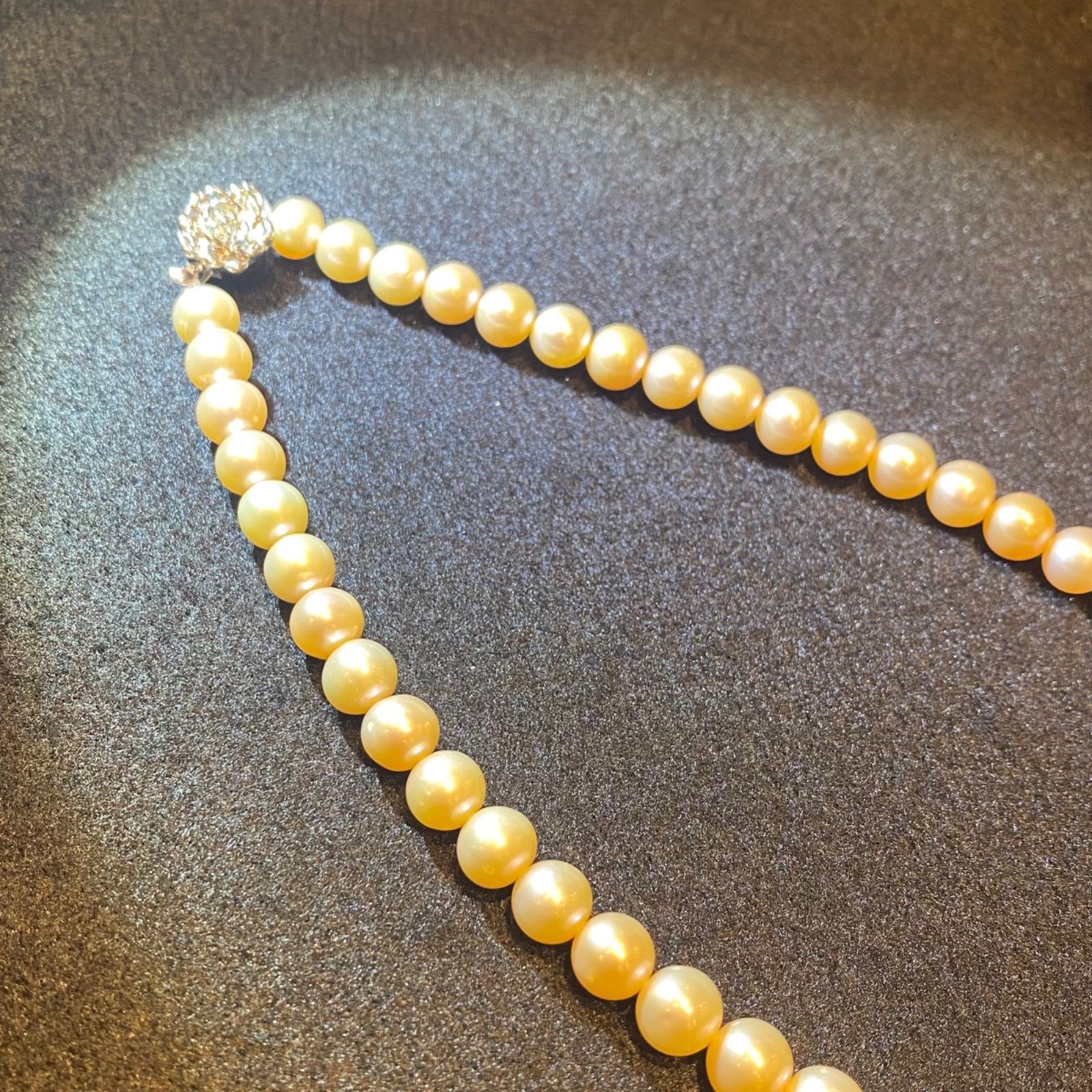 Akoya Pearl Aurora Color Necklace 7.3mm to 8.1mm From Japan