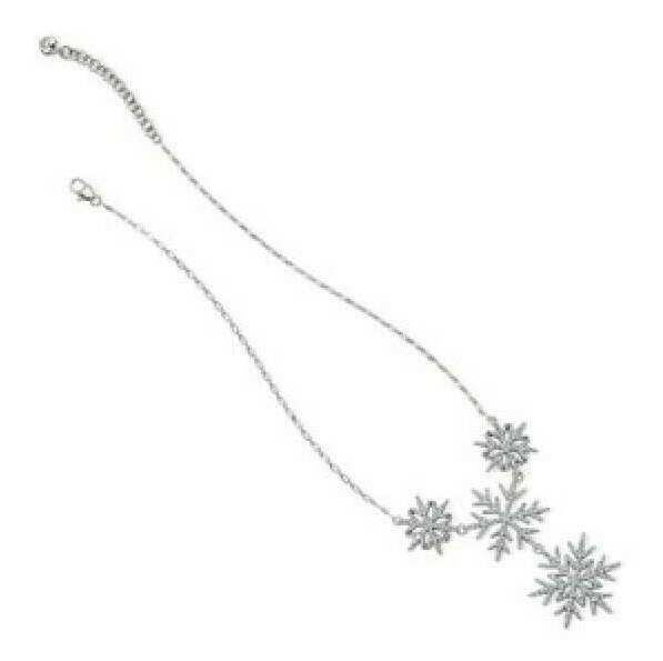 Brighton CRISTALLO Statement Snowflake Crystal Silver Necklace MSRP $148 NWT