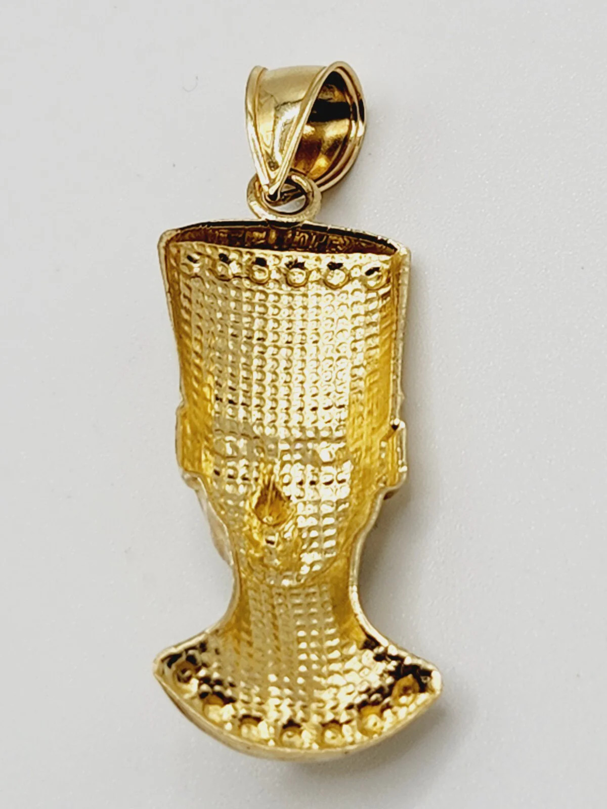 10KT Yellow Gold Nefertiti Queen of Egypt Face Pendant/Charm