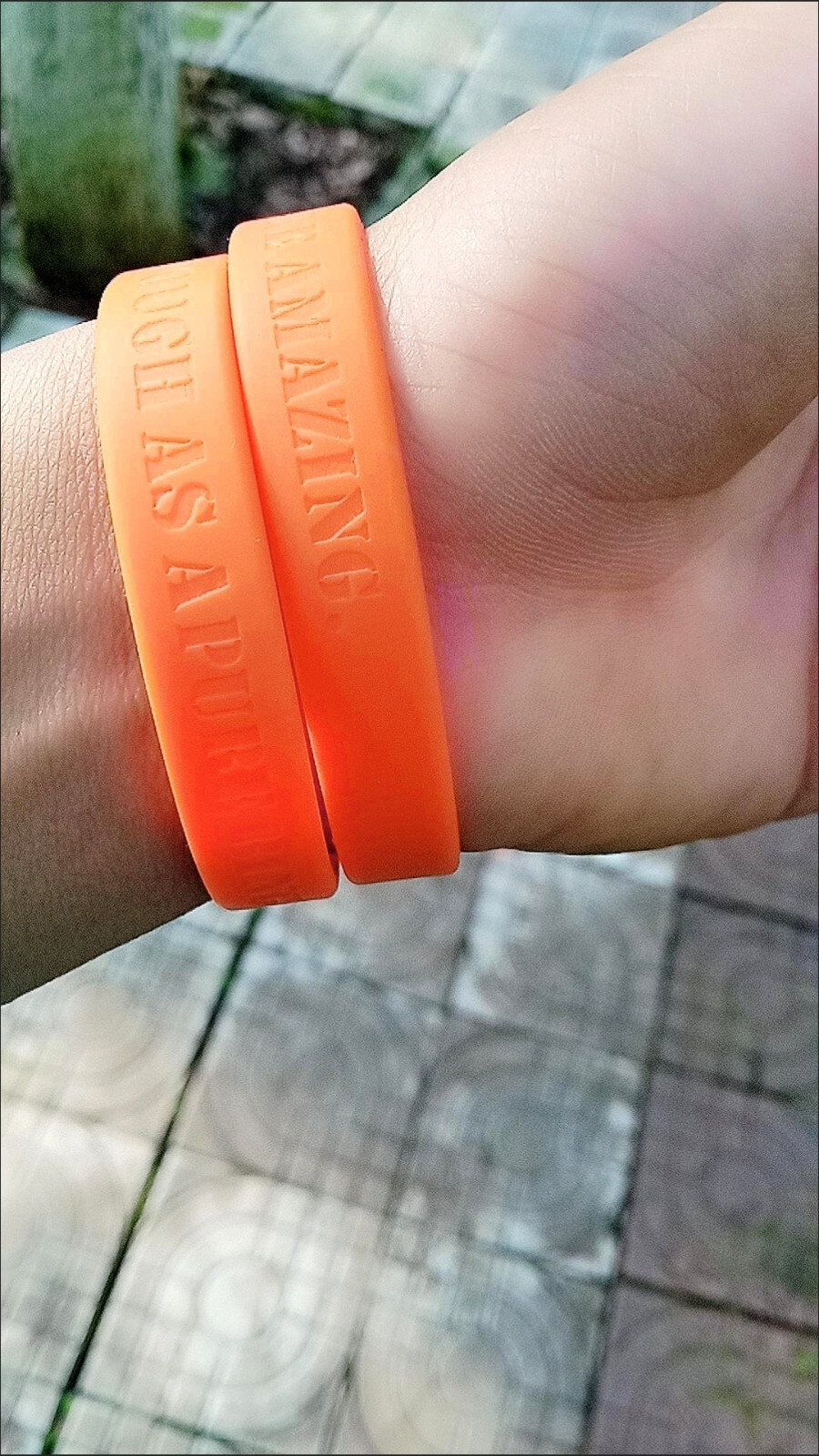 Personalize Debossed Silicone Bracelets Custom Rubber Wristbands Motivation Gift