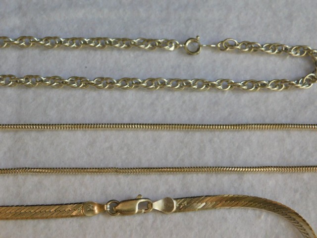 LOT OF 5 .925 STERLING SILVER NECKLACES ASSORTED MIX 17″- 34″ 96.9 GRAMS TW L1