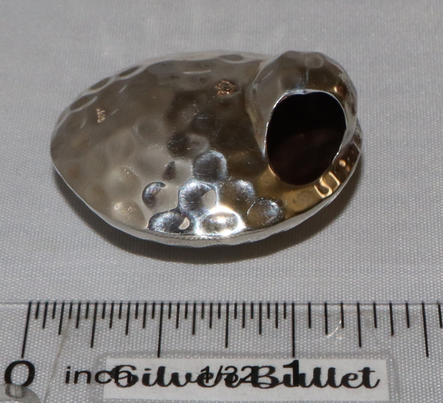 Silpada Sterling Silver Hammered Puffy Sphere Pendant S1643